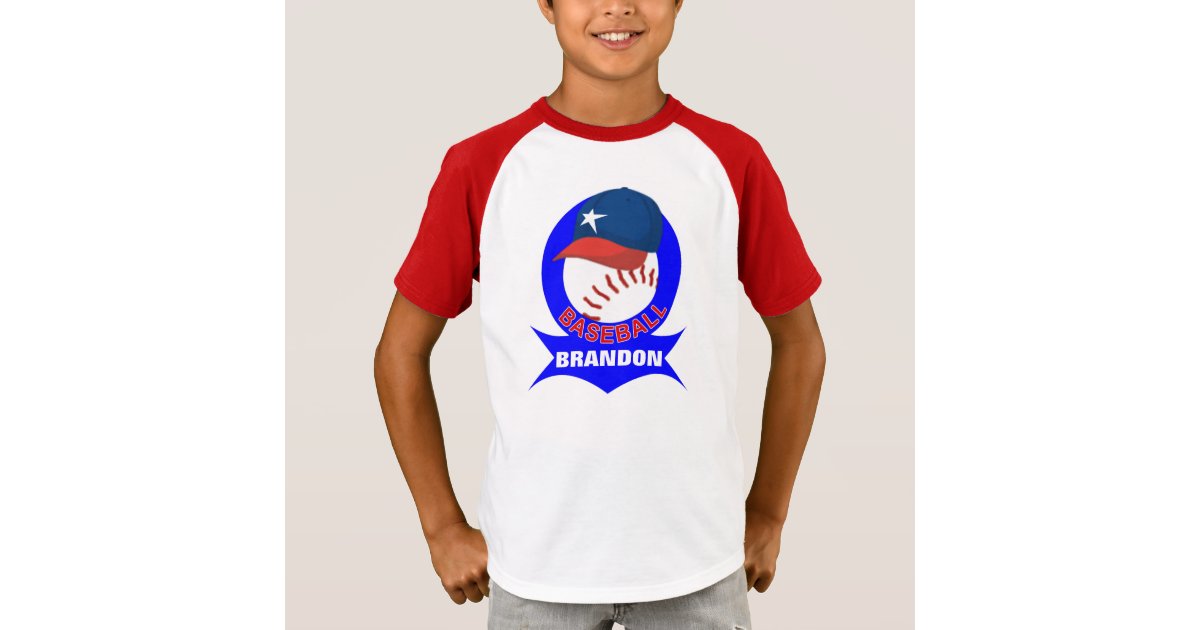 Kids Personalized Baseball TShirt Zazzle
