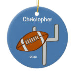 Kids Personalized Football Keepsake Christmas Tree Ornament