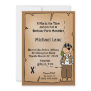 Kids Pirate Birthday Invitation invitation