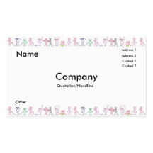 Kids Playing Business Card