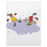 Kids Playing In The Snow Personalized Letterhead