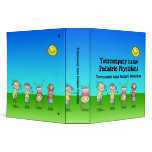 Kids Playing Outdoors on a Sunny Day Vinyl Binder