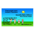 Kids Playing Outdoors on a Sunny Day Business Card Templates