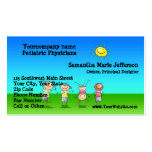 Kids Playing Outdoors on a Sunny Day business cards