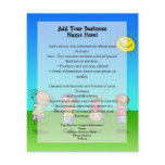 Kids Playing Outdoors on a Sunny Day Full Color Flyer