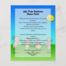 Kids Playing Outdoors on a Sunny Day Full Color Flyer