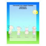Kids Playing Outdoors on a Sunny Day letterhead