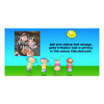 Kids Playing Outdoors on a Sunny Day photo cards