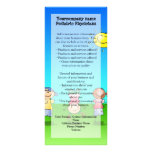 Kids Playing Outdoors on a Sunny Day Rack Card Design