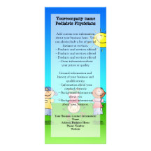 Kids Playing Outdoors on a Sunny Day Rack Card Design