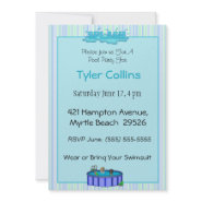 Kids Pool Party Invitations invitation
