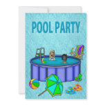 Kids Pool Party Invitations