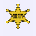 kids sheriff badge tee shirt motif