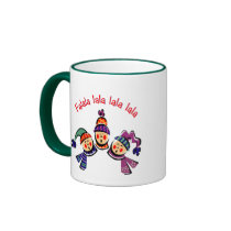 Kids singing falala... mugs