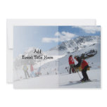 Kid's Skiing Birthday Party or Vacation Custom Custom Announcements