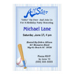Kids Softball Birthday  Invitation