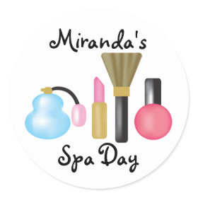Kids Spa Party Stickers