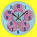 Kids Textured Flower Wall Clock wall clocks