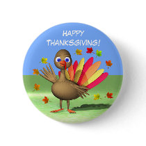 Kids Thanksgiving Baby Turkey buttons by Peerdrops Kids Thanksgiving Baby Turkey buttons