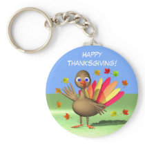 Kids Thanksgiving Baby Turkey Keychain