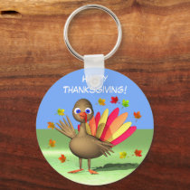 Kids Thanksgiving Baby Turkey keychains by Peerdrops Kids Thanksgiving Baby Turkey keychains