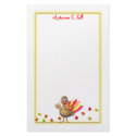 Kids Thanksgiving Baby Turkey stationery