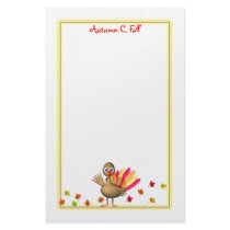 Kids Thanksgiving Baby Turkey stationery