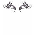 kids, tribal swallows front and back. t-shirts
