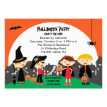 Kids Trick or Treating Halloween Invitation