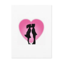 Kids Valentines Day Kiss postcards by Eholidayz Kids Valentines Day Kiss postcards