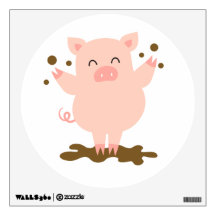 Kids Wall Art - Animals - Pig Wall Skins