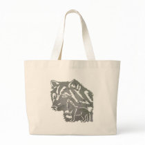 Kids Wolf Tote Bag by kids_tshirts Kids Wolf Tote Bag
