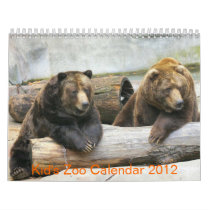 Kid's Zoo Animal Calendar 2012