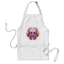 Kidskull & Crossed Pistons aprons by skullabee Kidskull & Crossed Pistons aprons