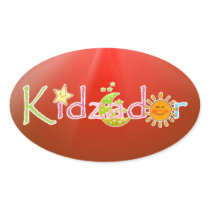 Kidzador Logo Oval Sticker