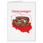 Kielbasa Smacznego Polish Map cards
