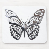 Kiere_Chrome_Butterflies_5 Mouse Pads