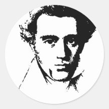Kierkegaard Round Sticker