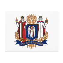 Kiev Coat of Arms (province) Postcard by FlagTshirts Kiev Coat of Arms (province) Postcard