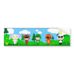 Kigurumi Love girls Bumper Sticker
