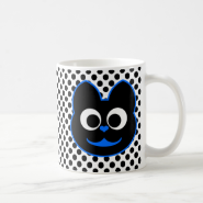 KiKi Kat Blue Coffee Mugs