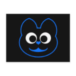 KiKi Kat Blue Postcard