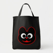 KiKi Kat Red Tote Bags