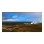 kilauea crater big island volcano custom photo card