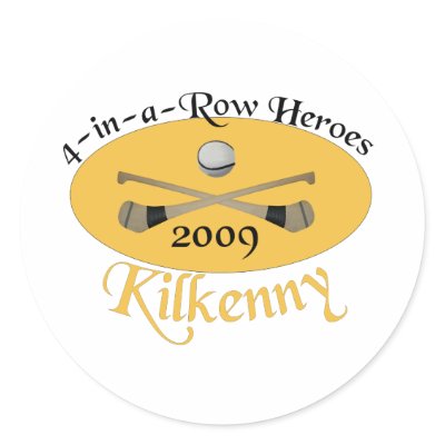Kilkenny 4-in-a-Row Commemorative round sticker