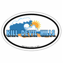 Kill Devil Hills. Acrylic Cut Out