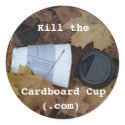 Kill the Cardboard Cup leaf stickers