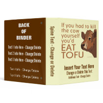 Kill the Cow - Vegan, Vegetarian binders