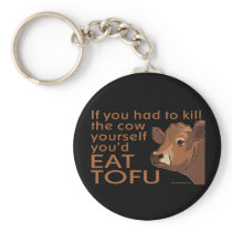 Kill the Cow - Vegan, Vegetarian Keychains