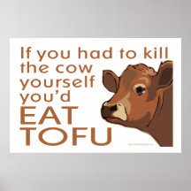 Kill the Cow - Vegan, Vegetarian Print